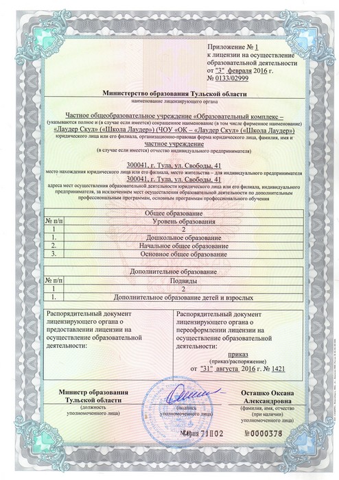 Лицензия